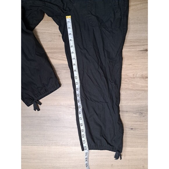 Ann Taylor Loft Women's Capri Cropped Pants Black 100% Cotton Size 2 - Picture 11 of 12